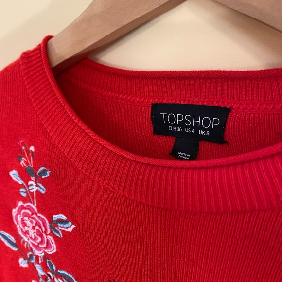 Topshop floral embroidered sweater - Picture 3 of 4